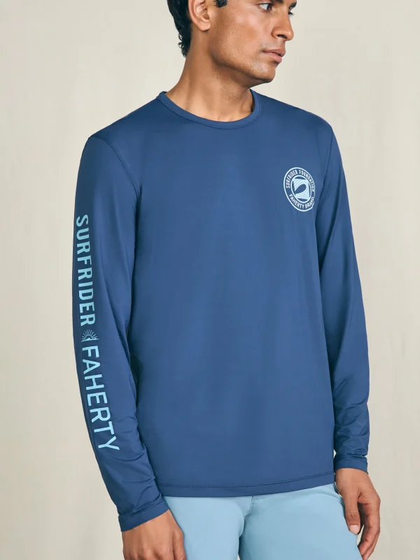 T-Shirts & Henleys | Faherty Brand Long-Sleeve Surfrider Shorelite UPF Tee - Deep Navy