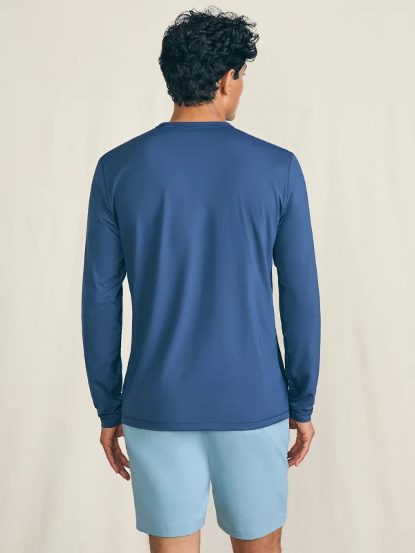 T-Shirts & Henleys | Faherty Brand Long-Sleeve Surfrider Shorelite UPF Tee - Deep Navy