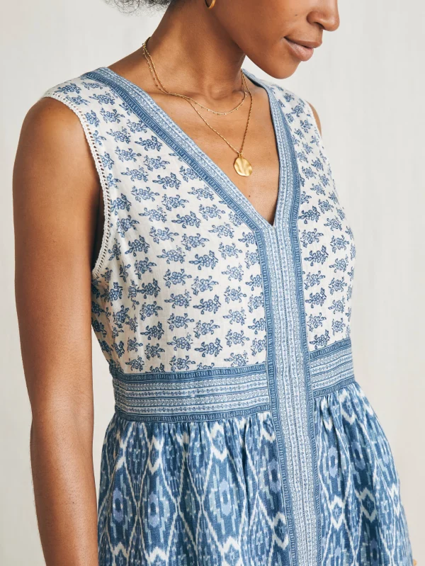 Dresses | Faherty Brand Macey Dress - Blue Clara Ikat