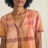 Shirts & Tops | Faherty Brand Margate Top - Sunset Desert Plaid