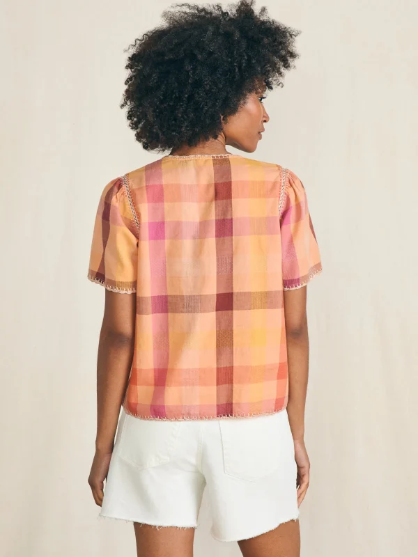 Shirts & Tops | Faherty Brand Margate Top - Sunset Desert Plaid