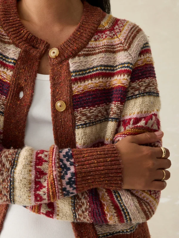 Sweaters | Faherty Brand Marley Fairisle Cardigan - Orchard Fairisle