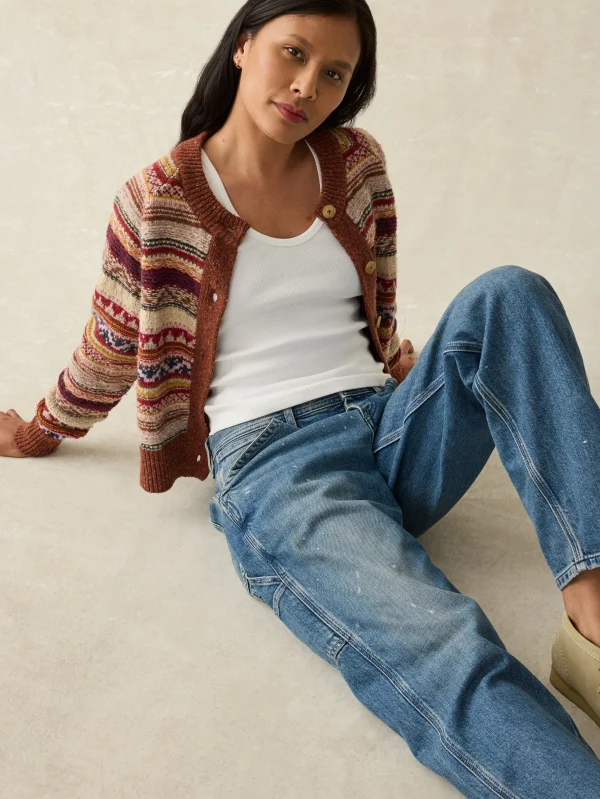 Sweaters | Faherty Brand Marley Fairisle Cardigan - Orchard Fairisle