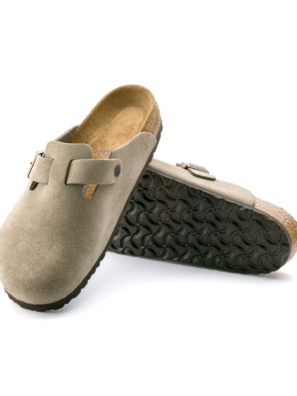 Shoes | Faherty Brand Men's Birkenstock Boston Clog Soft Footbed - Taupe