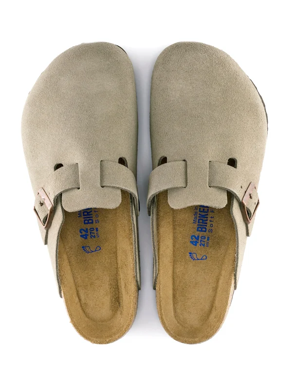 Shoes | Faherty Brand Men's Birkenstock Boston Clog Soft Footbed - Taupe