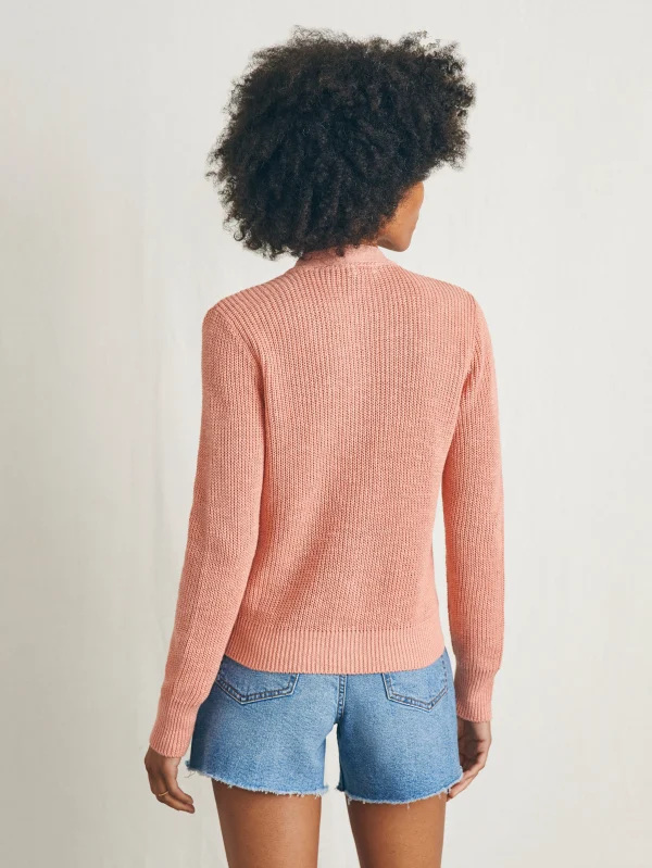 Sweaters | Faherty Brand Miramar Linen Cardigan - Rosette