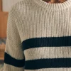 Sweaters | Faherty Brand Miramar Linen Crew Sweater - Kadena Phantom Stripe