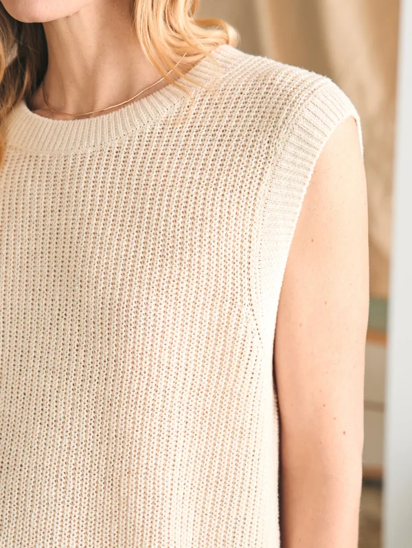 Sweaters | Faherty Brand Miramar Linen Muscle Tank - Summer Sand