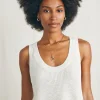 Sweaters | Faherty Brand Miramar Linen Scoop Neck Tank - Egret