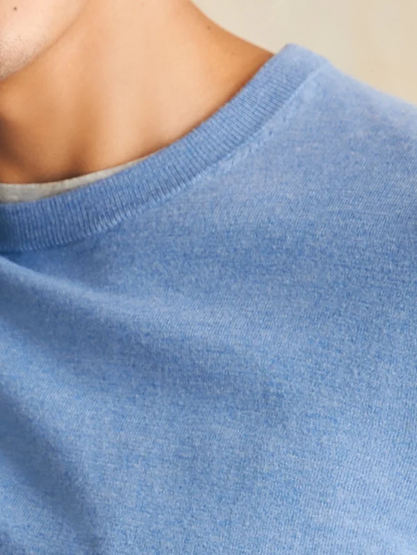 Sweaters | Faherty Brand Movement™ Crewneck Sweater (Tall) - Azure Sky Heather