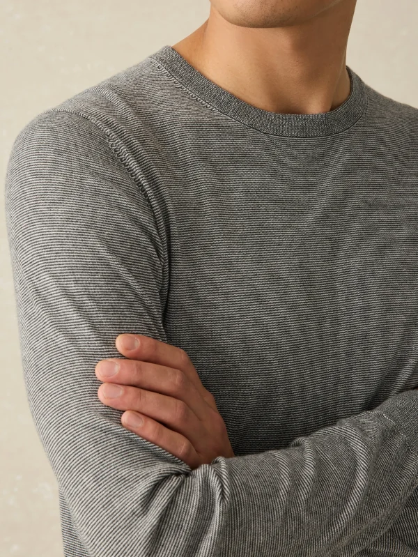 Sweaters | Faherty Brand Movement™ Crewneck Sweater - Ivory Ash Feeder