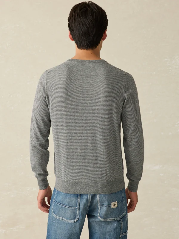 Sweaters | Faherty Brand Movement™ Crewneck Sweater (Tall) - Ivory Ash Feeder