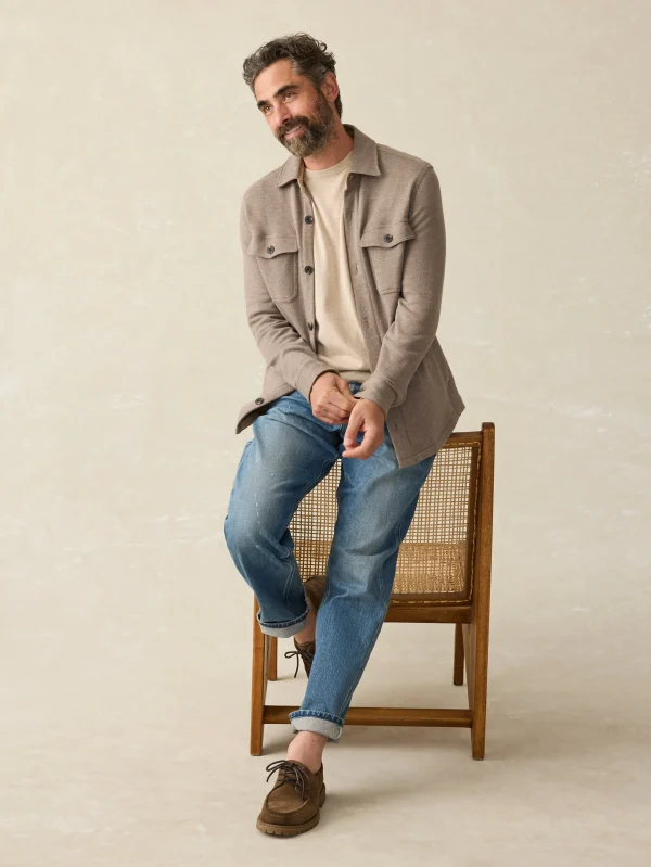 Sweaters | Faherty Brand Movement™ Crewneck Sweater (Tall) - Soft Dune Heather