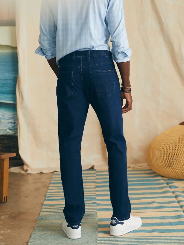 Pants | Faherty Brand Movement™ Denim (32" Inseam) - Tybee Midnight