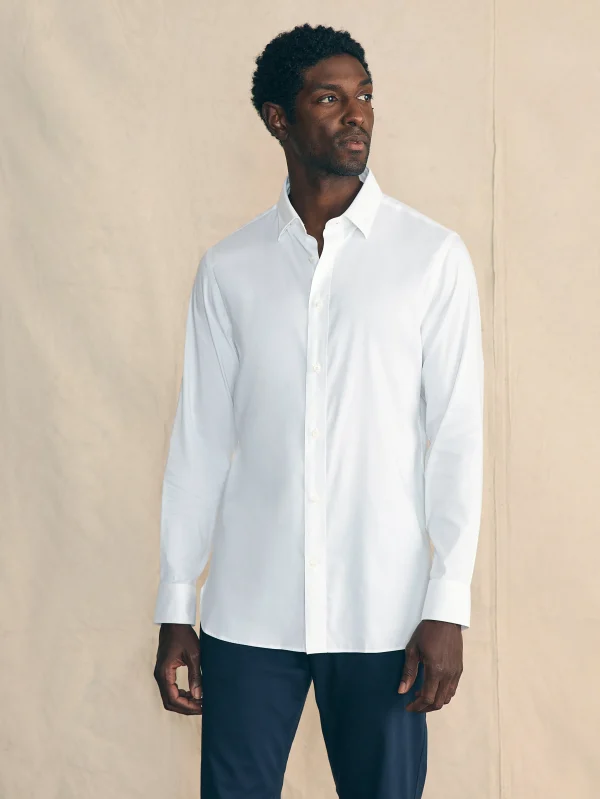 Shirts | Faherty Brand Movement™ Dress Shirt - Cloud White