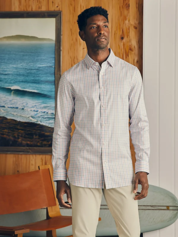 Shirts | Faherty Brand Movement™ Dress Shirt - Rose Bay Gingham