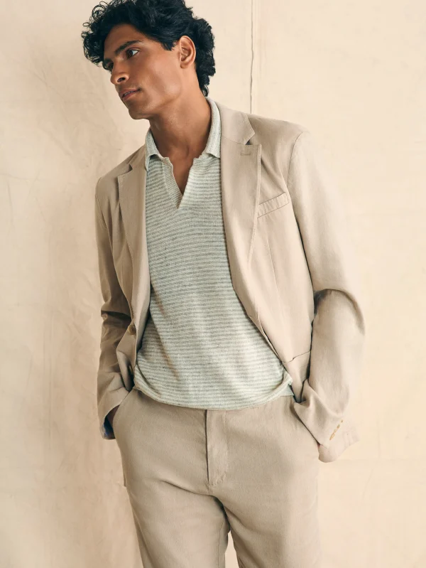 Blazers | Faherty Brand Movement™ Flex Linen Blazer - Natural