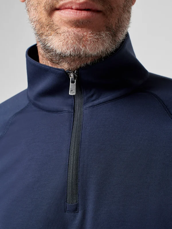 Hoodies & Sweatshirts | Faherty Brand Movement™ Quarter Zip - Blue Nights