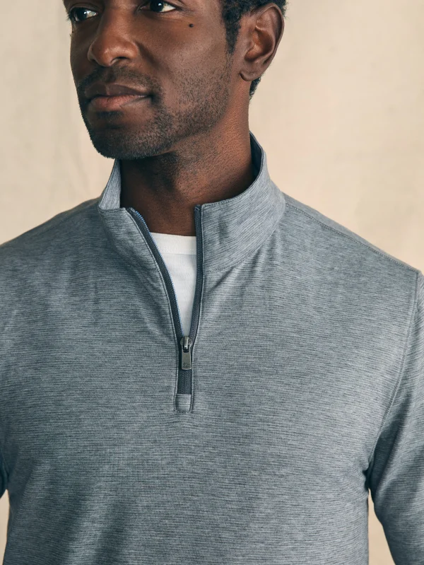 Hoodies & Sweatshirts | Faherty Brand Movement™ Quarter Zip - Fall Rock Feeder