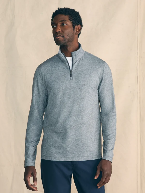 Hoodies & Sweatshirts | Faherty Brand Movement™ Quarter Zip - Fall Rock Feeder