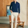 Sweaters | Faherty Brand Movement™ Quarter Zip Sweater - Marine Navy Heather