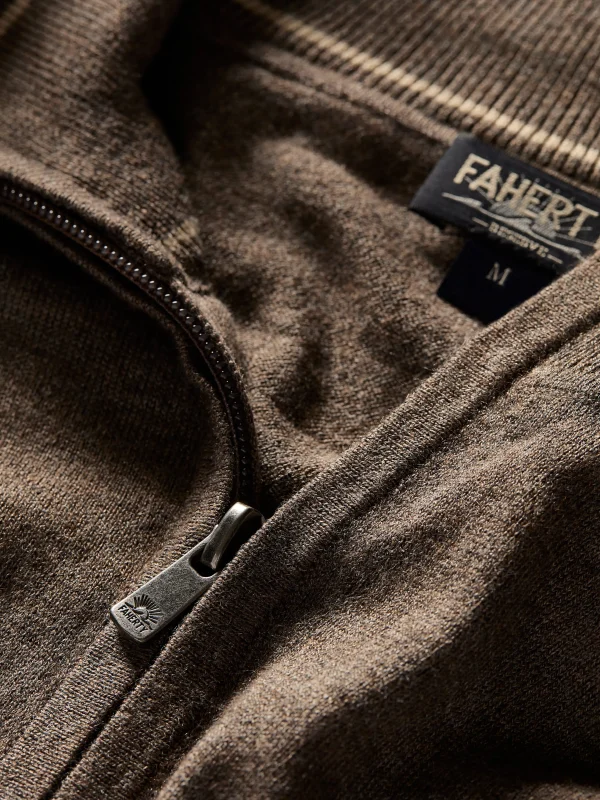 Sweaters | Faherty Brand Movement™ Quarter Zip Sweater - Walnut Creek Heather