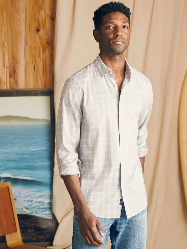 Shirts | Faherty Brand Movement™ Shirt - Blue Coral Plaid