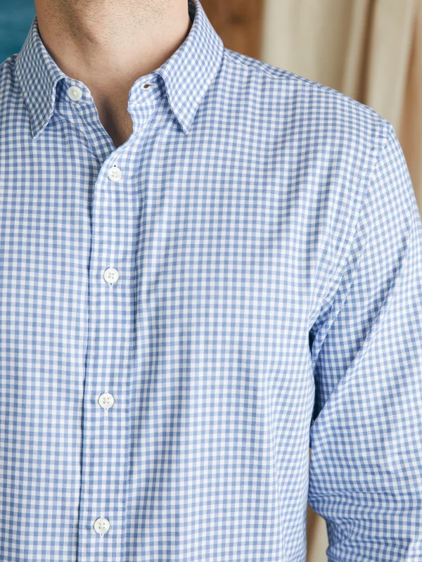 Shirts | Faherty Brand Movement™ Shirt - Light Blue Gingham