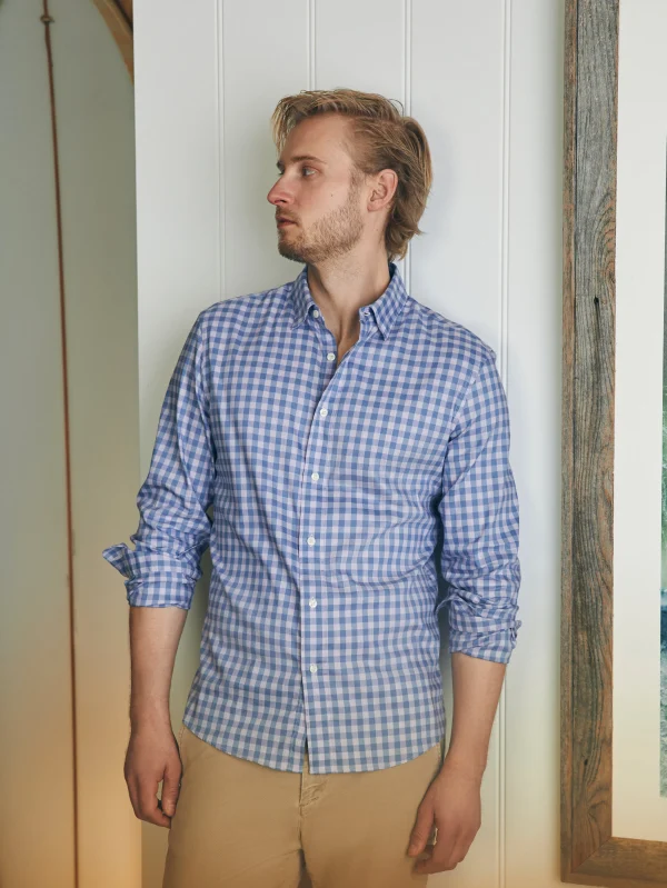 Shirts | Faherty Brand Movement™ Shirt - Lilac Waters Gingham