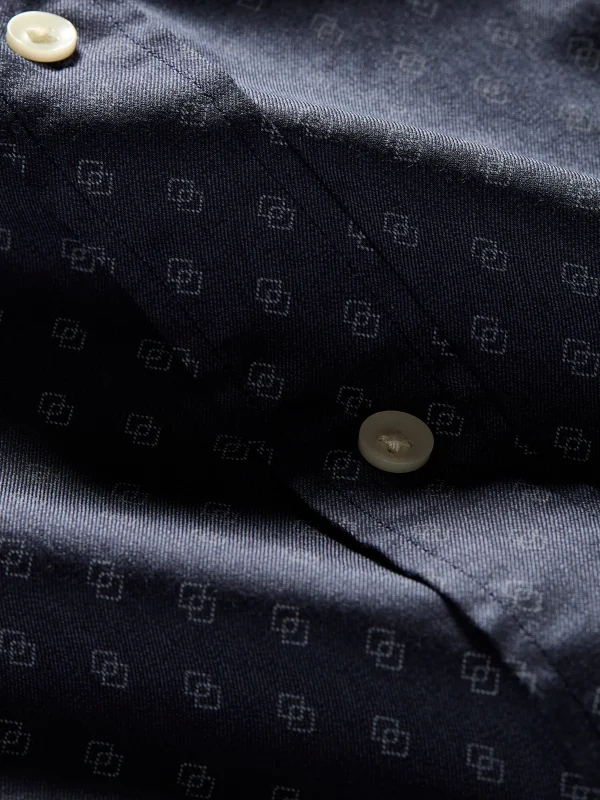 Shirts | Faherty Brand Movement™ Shirt - Navy Dusk Diamond Print