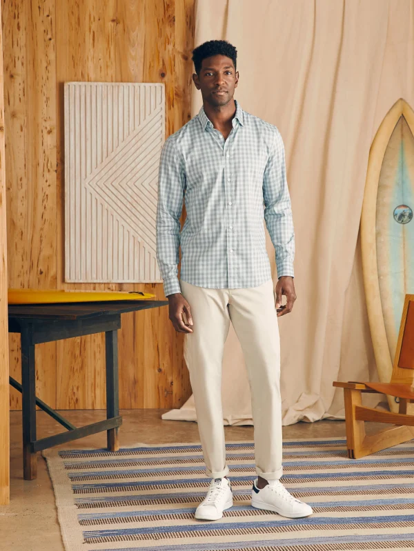 Shirts | Faherty Brand Movement™ Shirt - Teal Coast Gingham