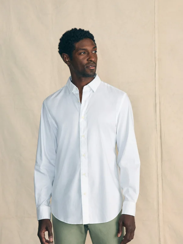 Shirts | Faherty Brand Movement™ Shirt Classic Fit - Cloud White