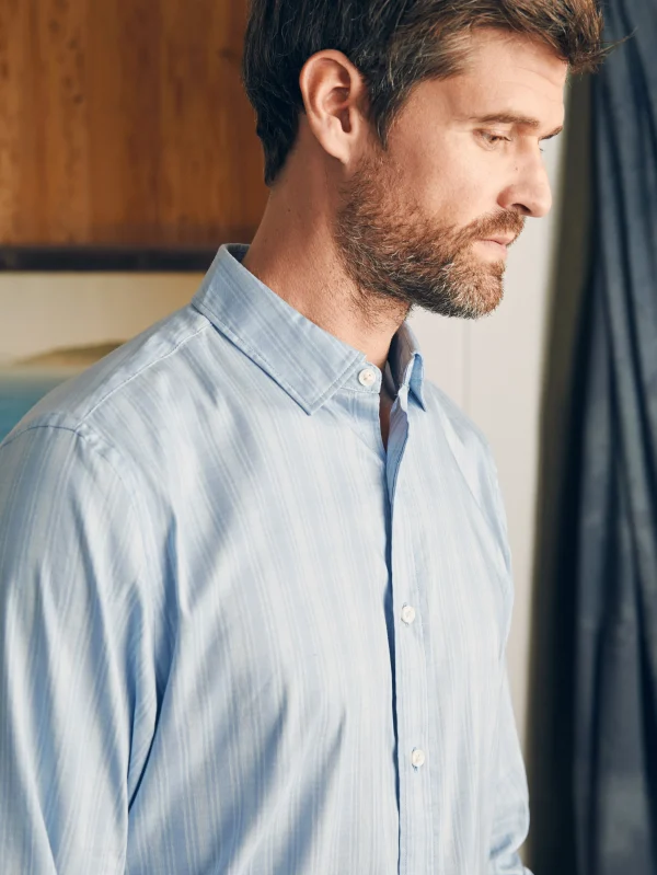 Shirts | Faherty Brand Movement™ Shirt Classic Fit - Ice Falls Plaid