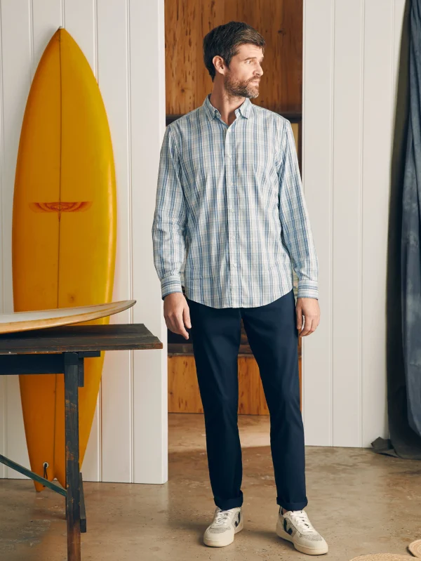 Shirts | Faherty Brand Movement™ Shirt Classic Fit - High Rock Plaid