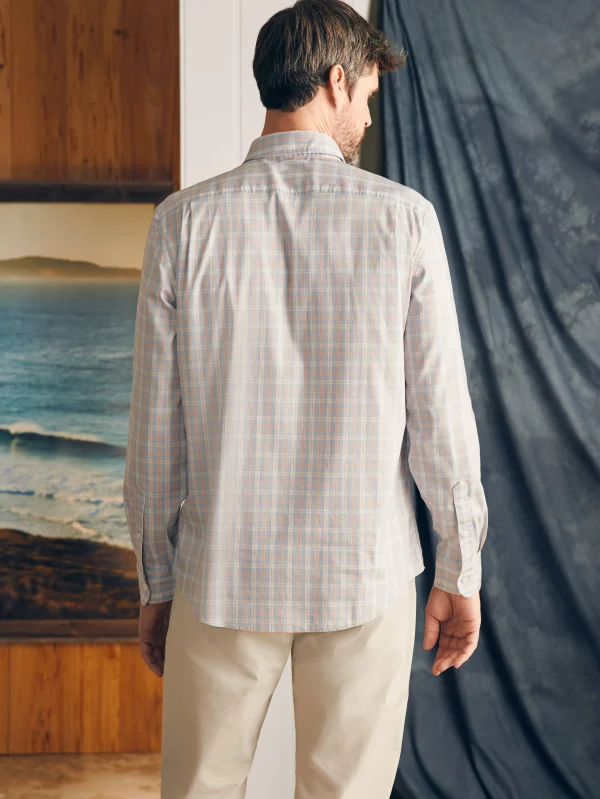 Shirts | Faherty Brand Movement™ Shirt Classic Fit - Blue Coral Plaid