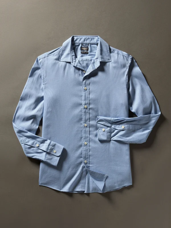 Shirts | Faherty Brand Movement™ Shirt (Tall) - Azure Pincheck