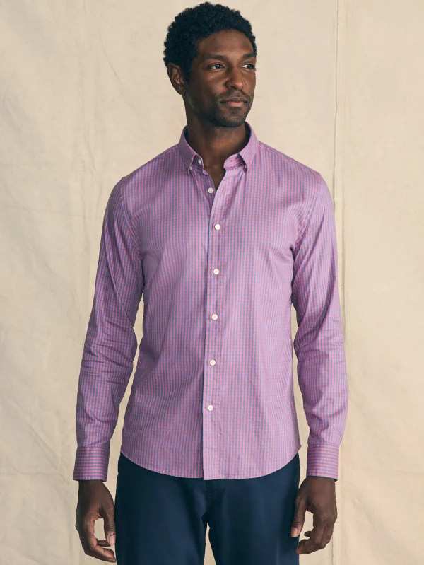 Shirts | Faherty Brand Movement™ Shirt (Tall) - Blue Rose Gingham