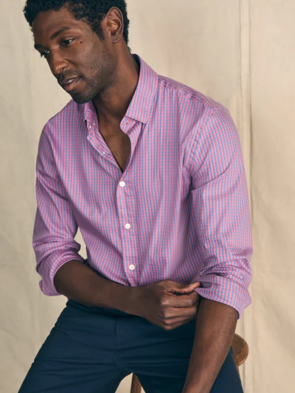 Shirts | Faherty Brand Movement™ Shirt (Tall) - Blue Rose Gingham