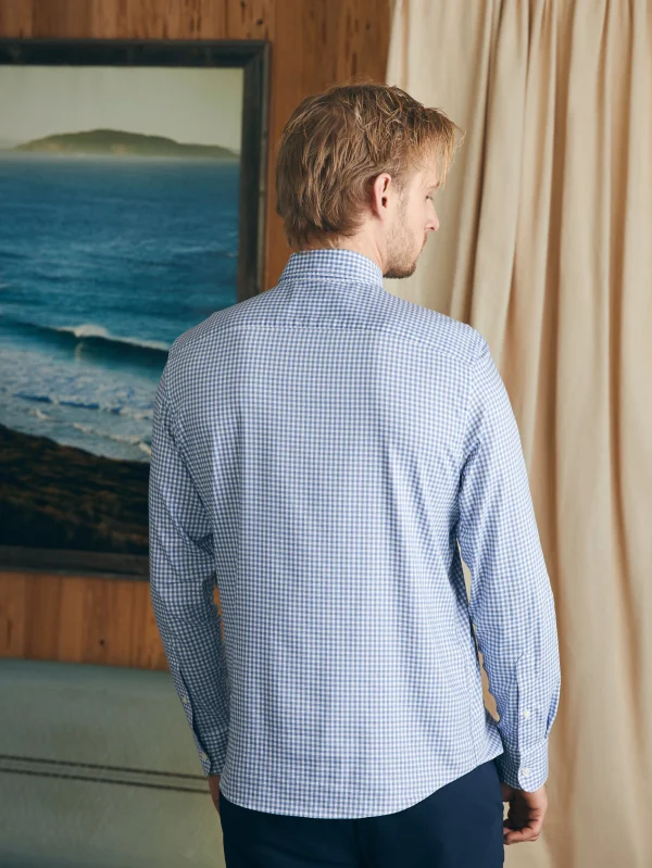 Shirts | Faherty Brand Movement™ Shirt (Tall) - Light Blue Gingham