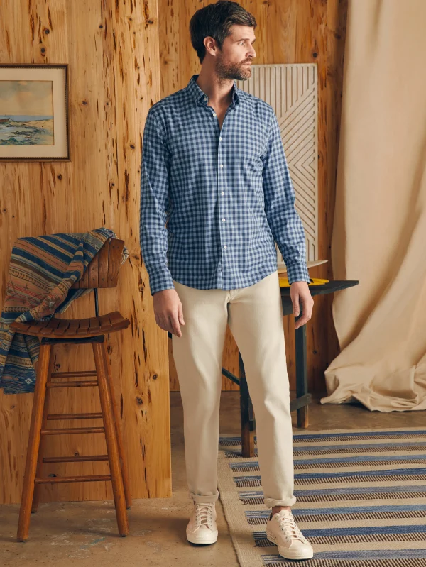 Shirts | Faherty Brand Movement™ Shirt (Tall) - Navy Skies Check