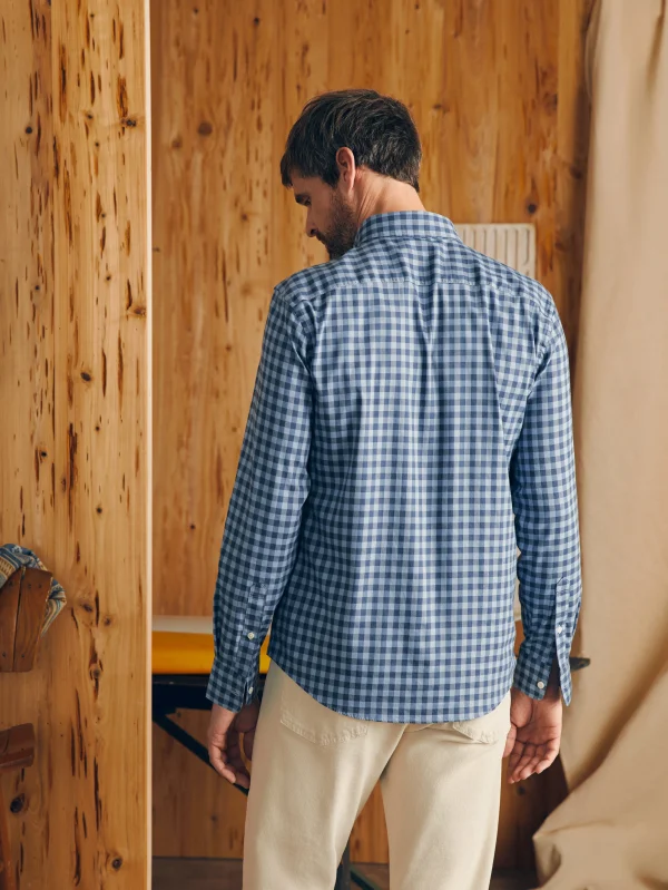 Shirts | Faherty Brand Movement™ Shirt (Tall) - Navy Skies Check