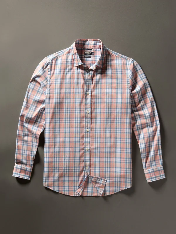 Shirts | Faherty Brand Movement™ Shirt (Tall) - Ocean Coral Plaid