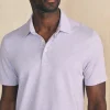 Polo Shirts | Faherty Brand Movement™ Short-Sleeve Pique Polo Shirt - Faded Lilac Heather