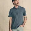 Polo Shirts | Faherty Brand Movement™ Short-Sleeve Pique Polo Shirt - Dusty Iron Heather