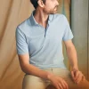 Polo Shirts | Faherty Brand Movement™ Short-Sleeve Pique Polo Shirt - Clean Lake Feeder