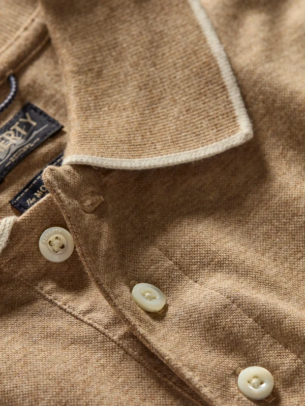 Polo Shirts | T-Shirts & Henleys | Faherty Brand Movement™ Short-Sleeve Pique Polo Shirt - Driftwood Island Heather