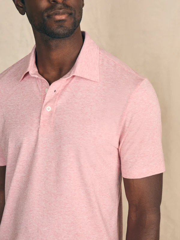 Polo Shirts | Faherty Brand Movement™ Short-Sleeve Polo Shirt - Sunbeam Heather