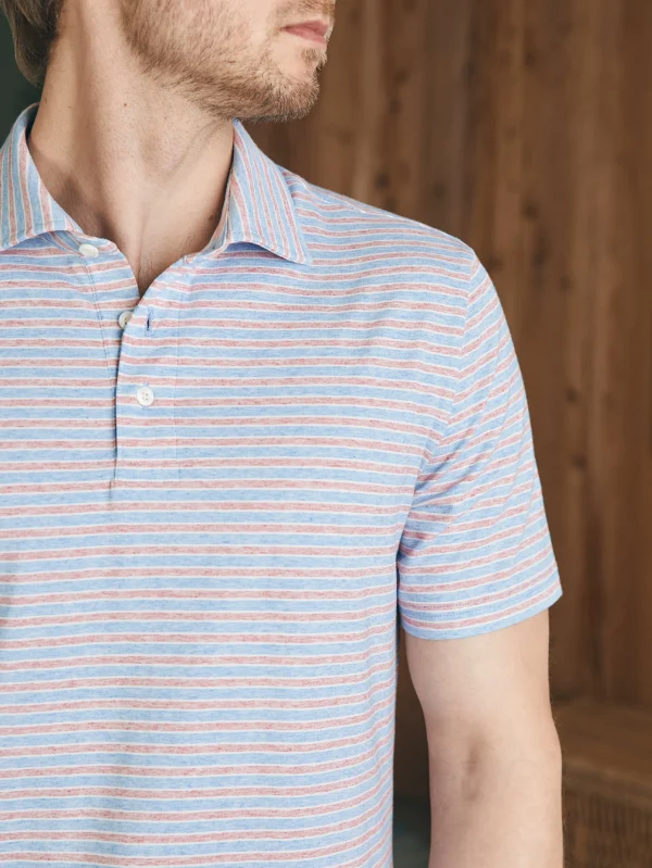 Polo Shirts | Faherty Brand Movement™ Short-Sleeve Polo Shirt - Horizon Line Stripe