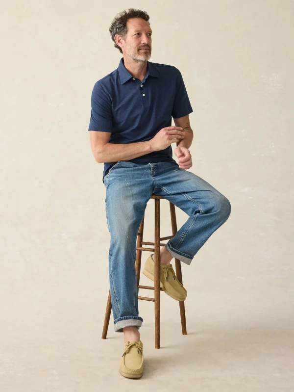 Polo Shirts | Faherty Brand Movement™ Short-Sleeve Polo Shirt (Tall) - Great Falls Heather