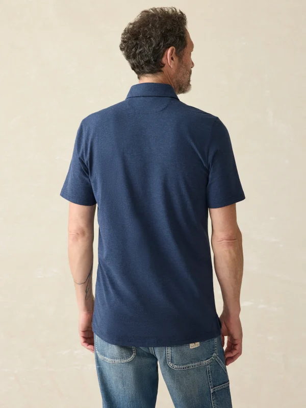 Polo Shirts | Faherty Brand Movement™ Short-Sleeve Polo Shirt (Tall) - Great Falls Heather